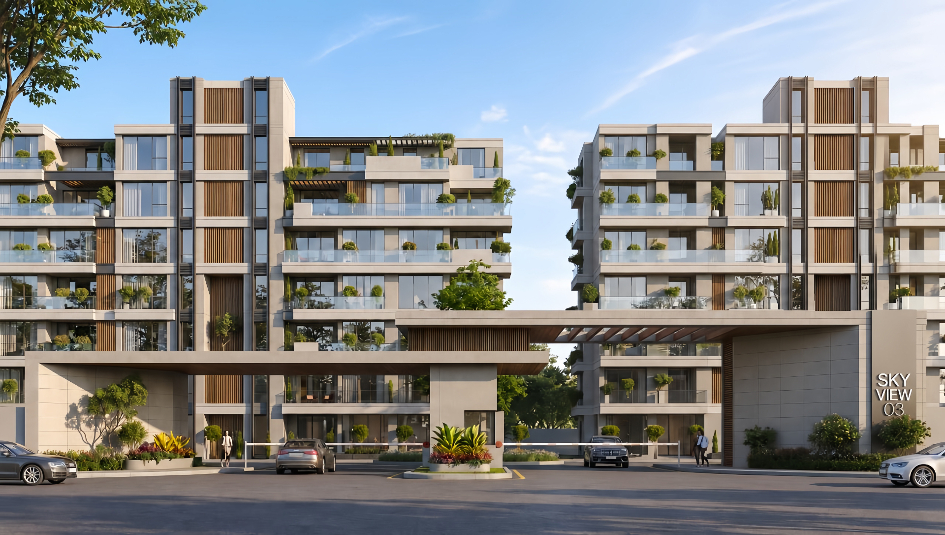 SkyView 3 flagship residential community by Amlak in Sheikh Zayed